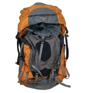 Osprey Aether 70 Hiking Pack Orange Gray M Backpacking Outdoors Trek - MODIFIED